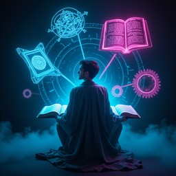 Free Digital Knowledge Illuminated Image - Futuristic, Cyberpunk ...