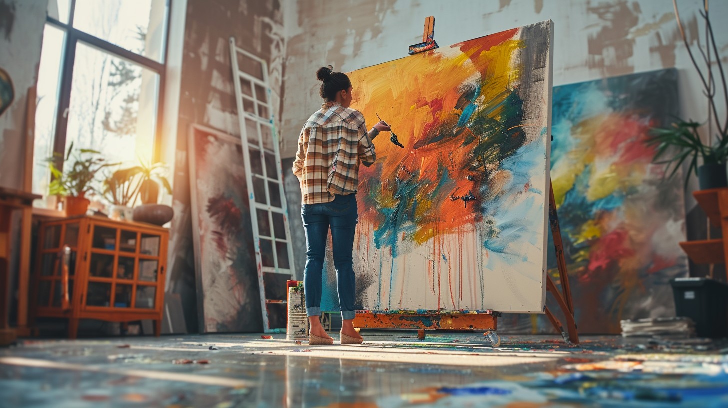Free Artist Creating Masterpiece Image - Artist, Studio, Painting ...