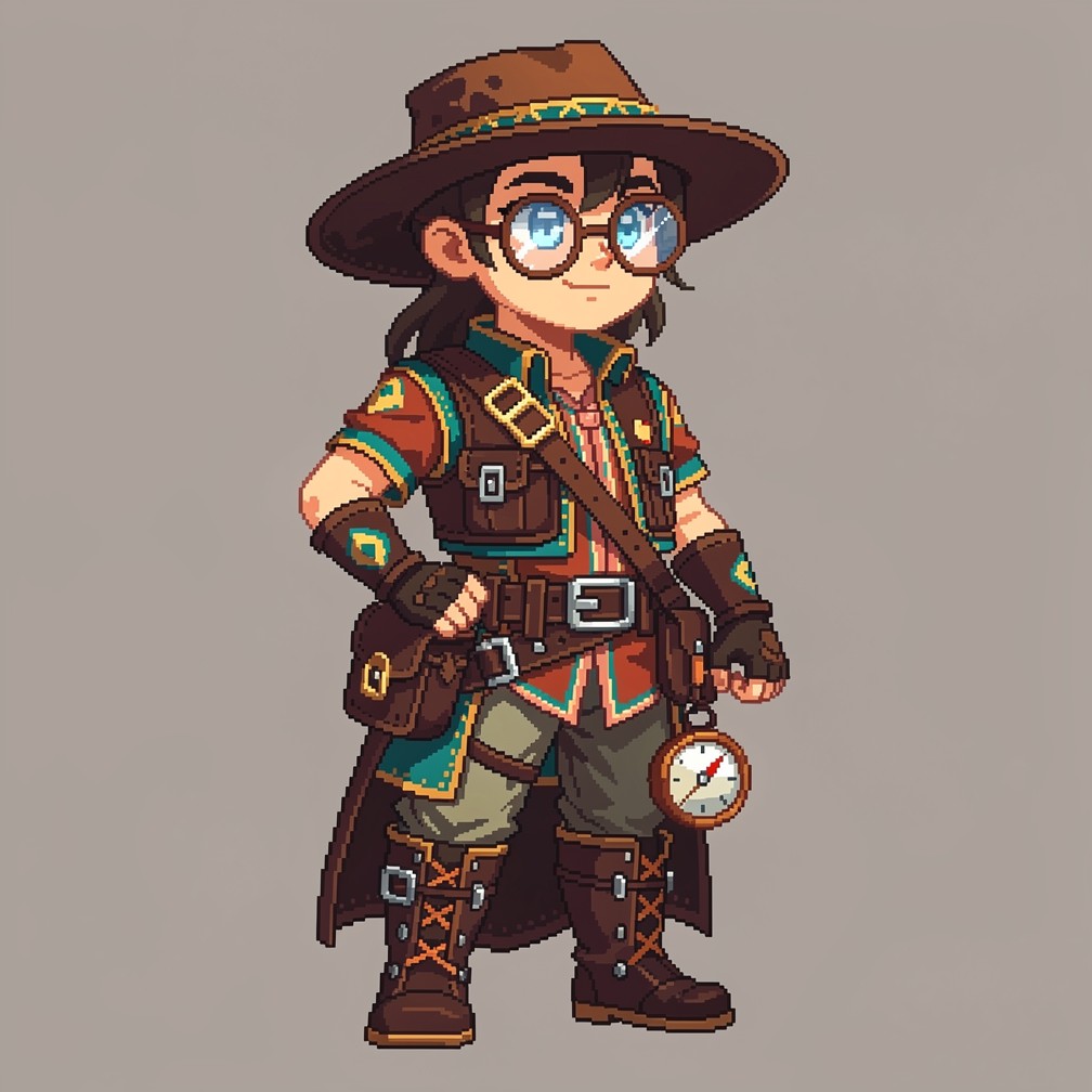 Free Pixel Adventurer Character Image - Adventurer, Explorer, Pixel ...