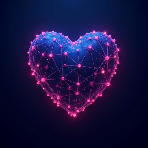 Heart Connection Networking Free Digital Love Network Image - Heart, Digital, Network | Download at ...