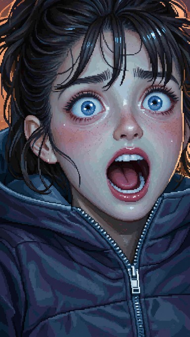 Free Digital Fear Awakens Image - Pixel, Art, Woman | Download at StockCake