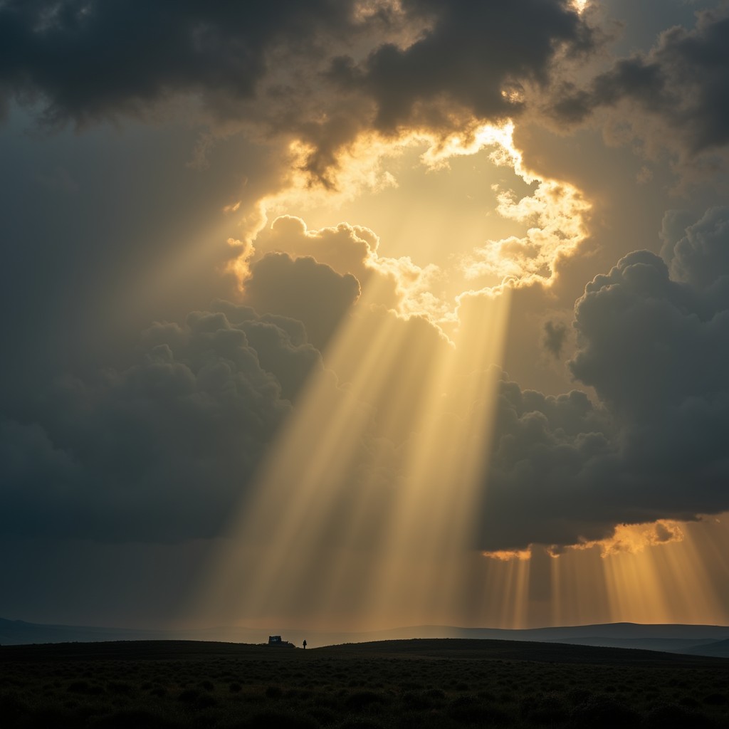 Free Divine Light Breakthrough Image - Sunbeams, Crepuscular, Clouds ...