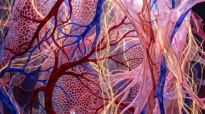 Free Cardiac Network Abstract Image - Cardiac, Vascular, Heart ...