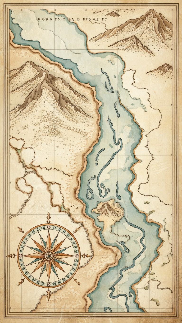Free Ancient River Expedition Image - Cartography, Vintage, River ...