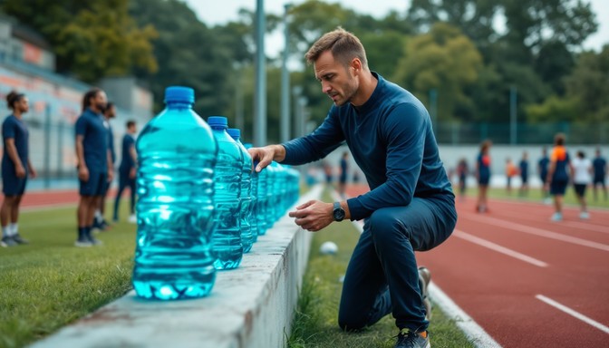 Free Coach Prepares Hydration Image - Coach, Training, Hydration ...