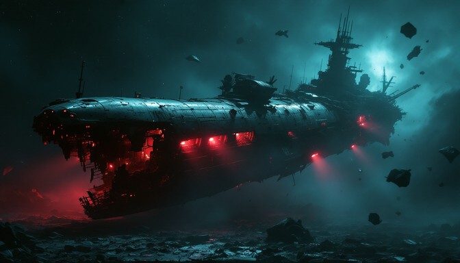 Spacewreck Book Free Derelict Space Vessel Image - Spaceship, Derelict, Wreckage ...