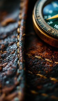 Free Weathered Compass Detail Image - Compass, Brass, Leather ...