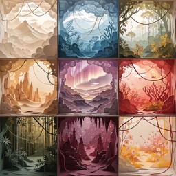 Paper Ridgis Free Layered Paper Worlds Image - Diorama, Paper, Layered | Download at ...
