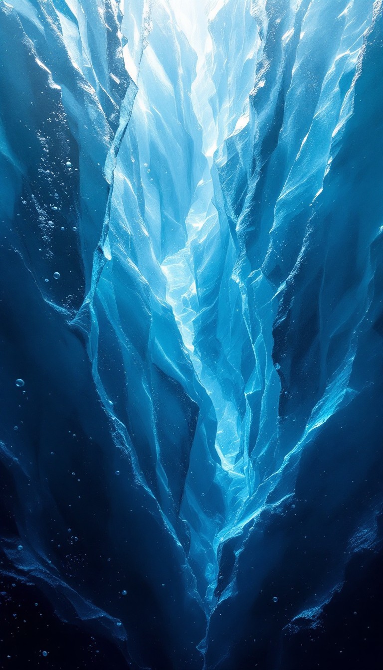 Free Frozen Azure Depths Image - Iceberg, Underwater, Blue | Download ...