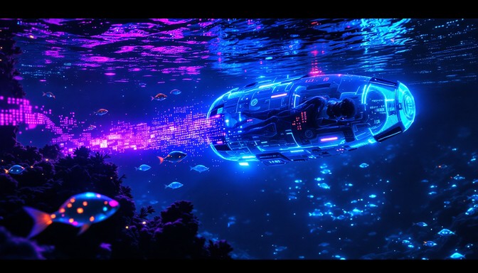 Neon Usmc Download Neon Underwater Treasure Stock Images for Free | StockCake