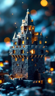 Free Pixelated Castle Tower Image - Castle, Tower, Pixelated | Download ...