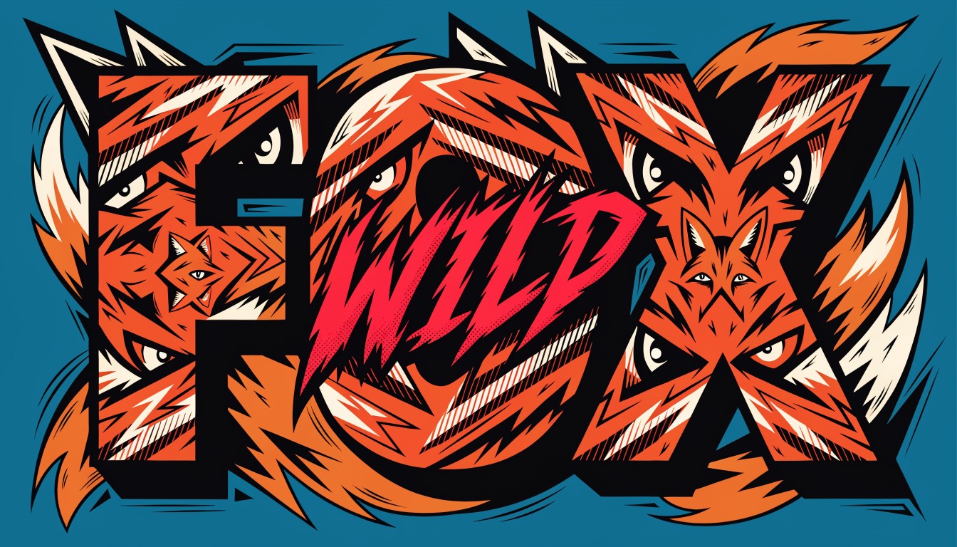 Free Wild Fox Typography Image - Typography, Lettering, Fox | Download ...