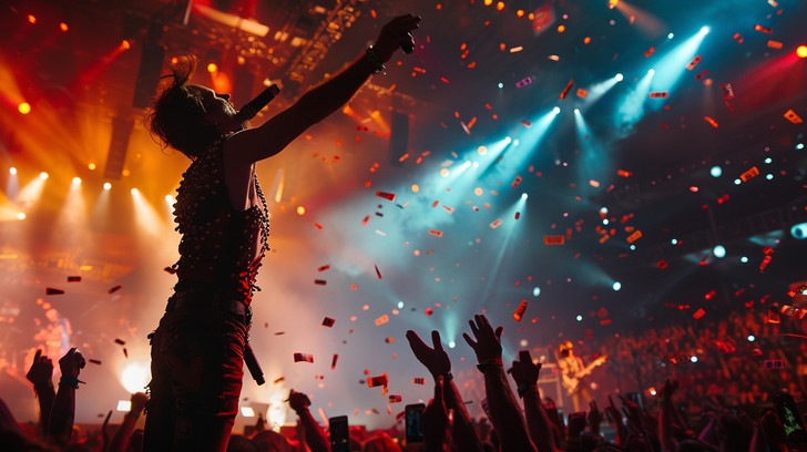 Free Electric Concert Energy Image - Concert, Performer, Confetti ...
