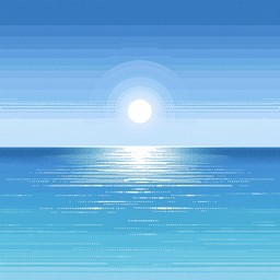 Free Pixelated Ocean Sunset Image - Pixel, Ocean, Sunset | Download at ...