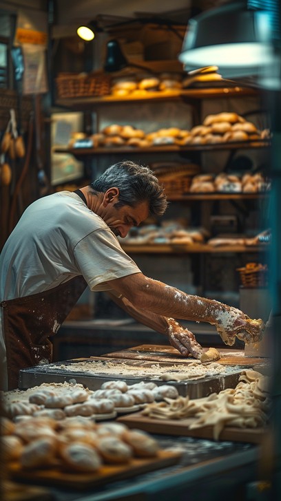 Free Baker at Work Image - Baker, Bread, Baking | Download at StockCake