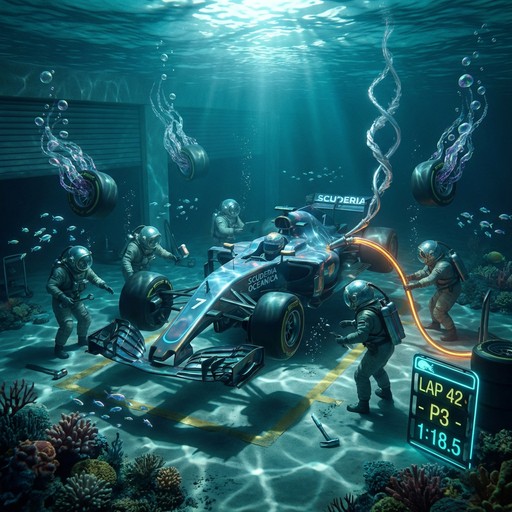 Underwater Racing Free Submerged Pit Stop Image - Underwater, Racing, Surreal | Download ...