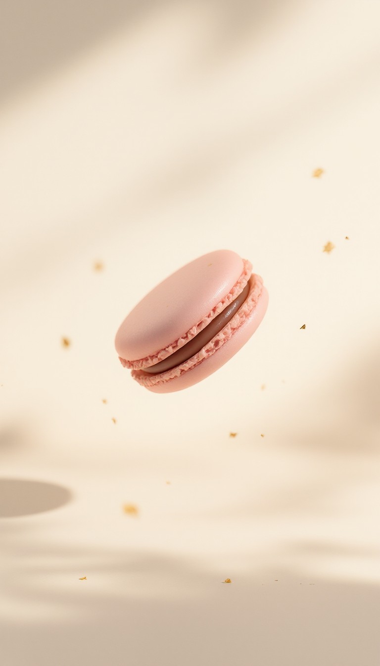 Floating Macaron Free Floating Pink Macaron Image - Macaron, Floating, Dessert ...