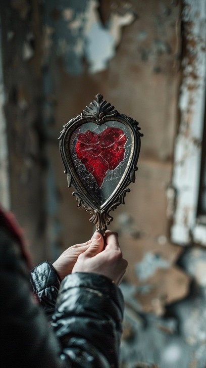 Free Heart Reflection Mirror Image - Heart, Mirror, Reflection ...