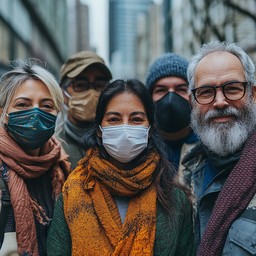 Masks Joined Free Group wearing masks Image - Autumn, Masks, Group | Download at ...