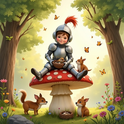 Free Woodland Knight Tale Image - Knight, Mushroom, Forest | Download ...