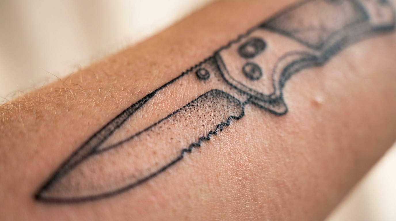 Free Inked Blade Detail Image - Tattoo, Knife, Blade | Download at ...