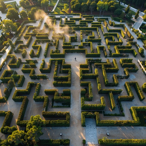Free Green Geometric Pathways Image - Maze, Labyrinth, Aerial ...