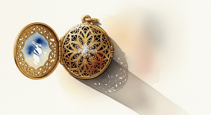 Free Gilded Memory Keeper Photo - Jewelry, Watercolor, Vintage ...