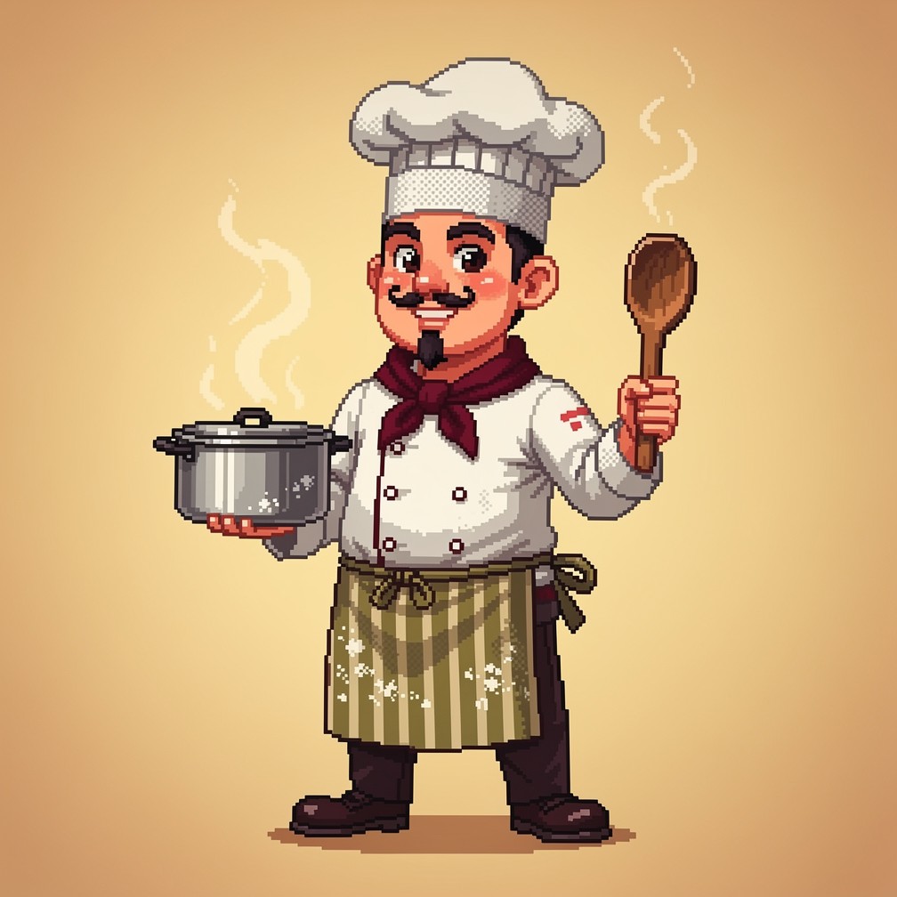 Free Charming Bistro Chef Image - Chef, Bistro, Pixel | Download at ...