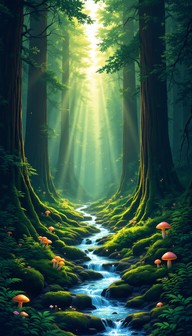 Free Enchanted Forest Stream Image - Forest, Redwood, Stream | Download ...