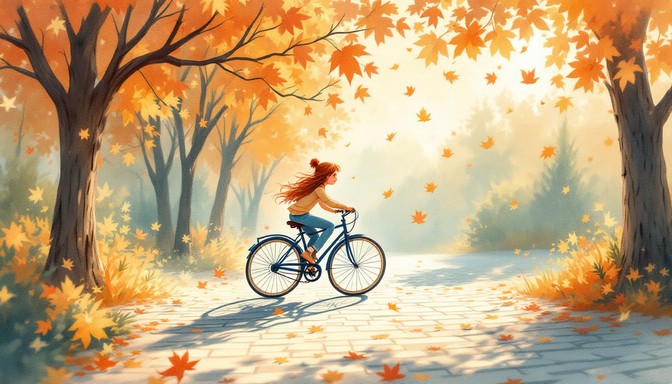 Free Autumn Bicycle Adventure Image - Bicycle, Autumn, Child | Download ...