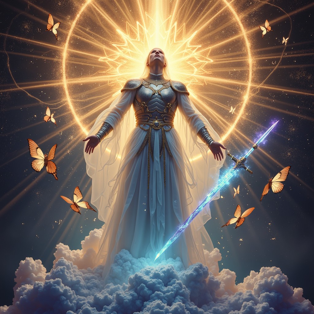 Free Divine Warrior Ascends Image - Warrior, Divine, Celestial ...
