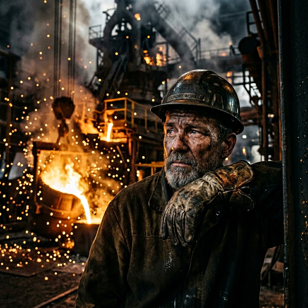 Free Steel Worker Portrait Image - Steelworker, Industrial, Foundry ...