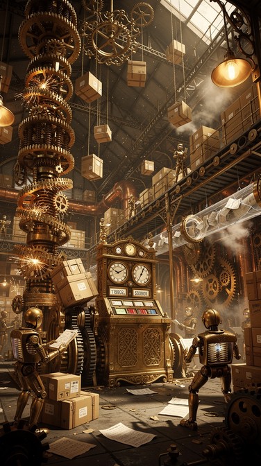 Free Clockwork Chaos Warehouse Image - Steampunk, Warehouse, Clockwork ...