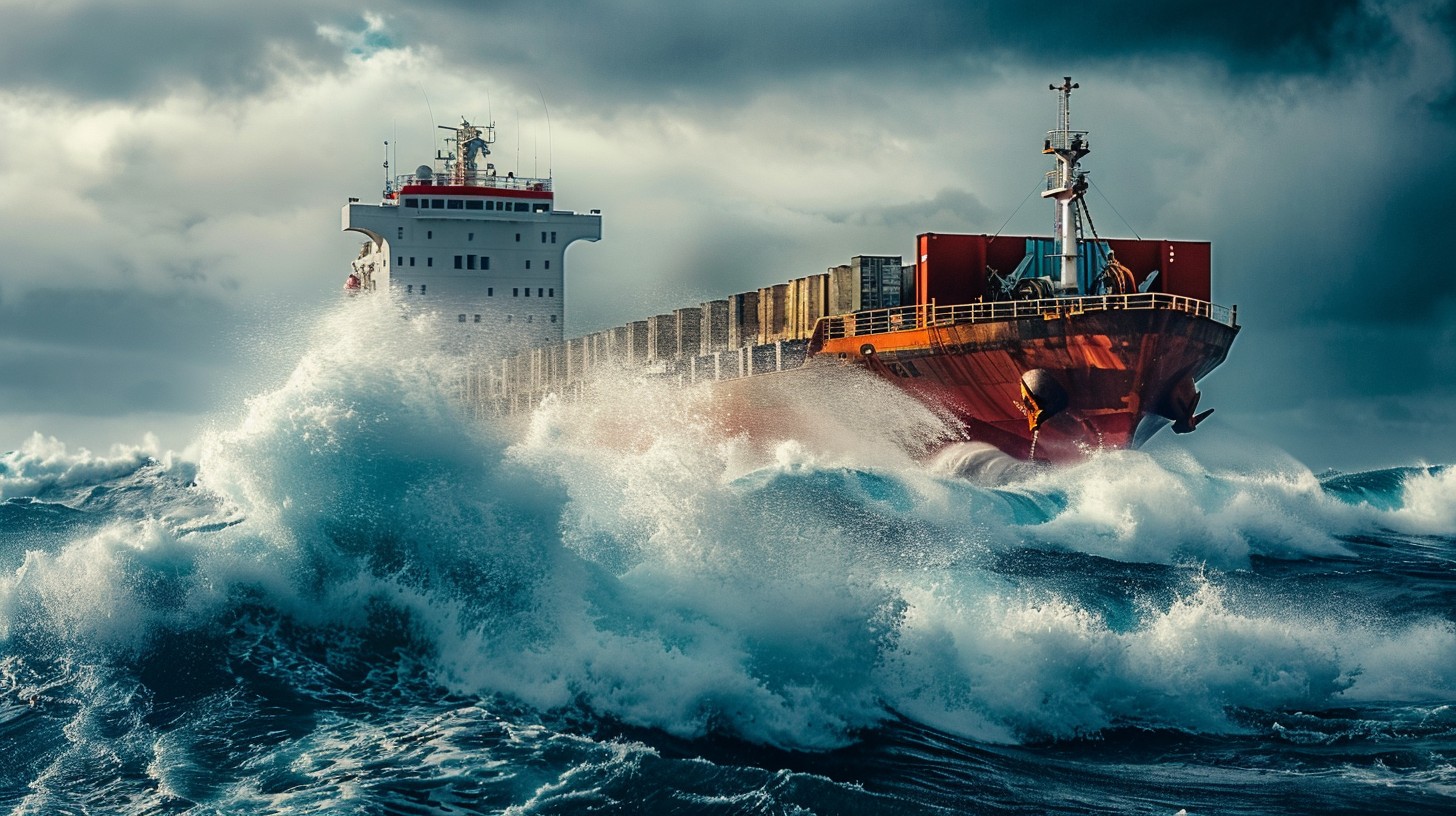 Ship Wave Download Ship Amidst Waves Image - Ship, Ocean, Waves | StockCake