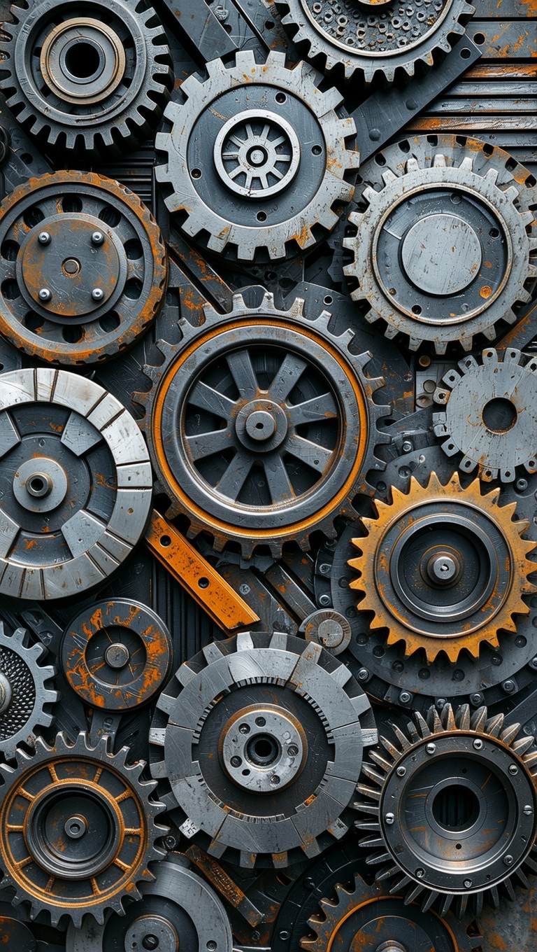 Free Mechanical Gear Pattern Image - Industrial, Mechanical, Gears ...