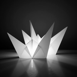 Free Illuminated Paper Birds Image - Origami, Monochromatic, Birds ...