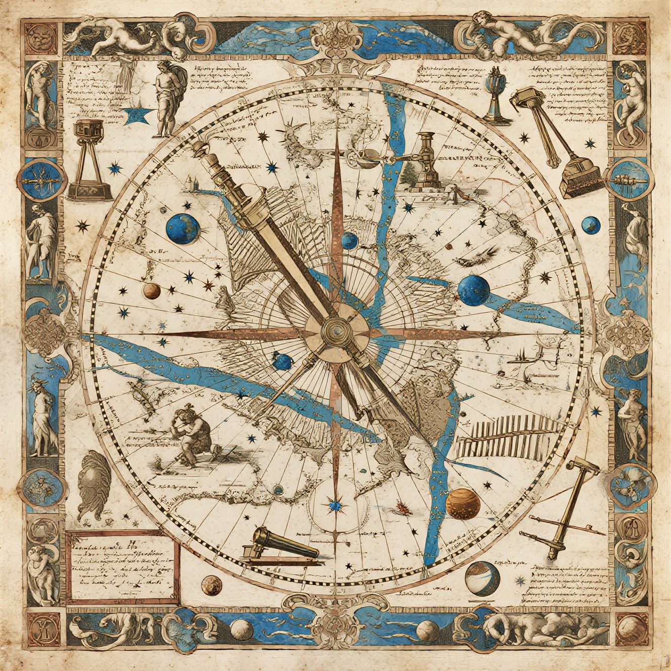 Free Ancient Celestial Chart Image - Astronomical, Celestial, Engraving ...