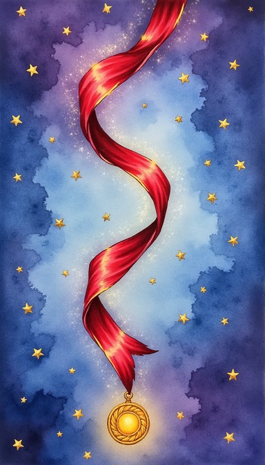 Celestial Ribbon Free Celestial Award Ribbon Image - Ribbon, Medallion, Watercolor ...