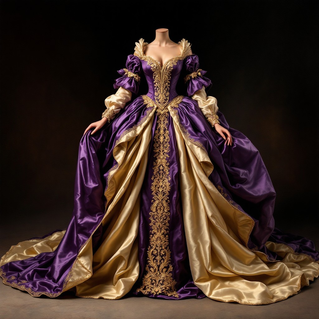 Free Royal Purple Gown Image - Baroque, Purple, Golden | Download at ...