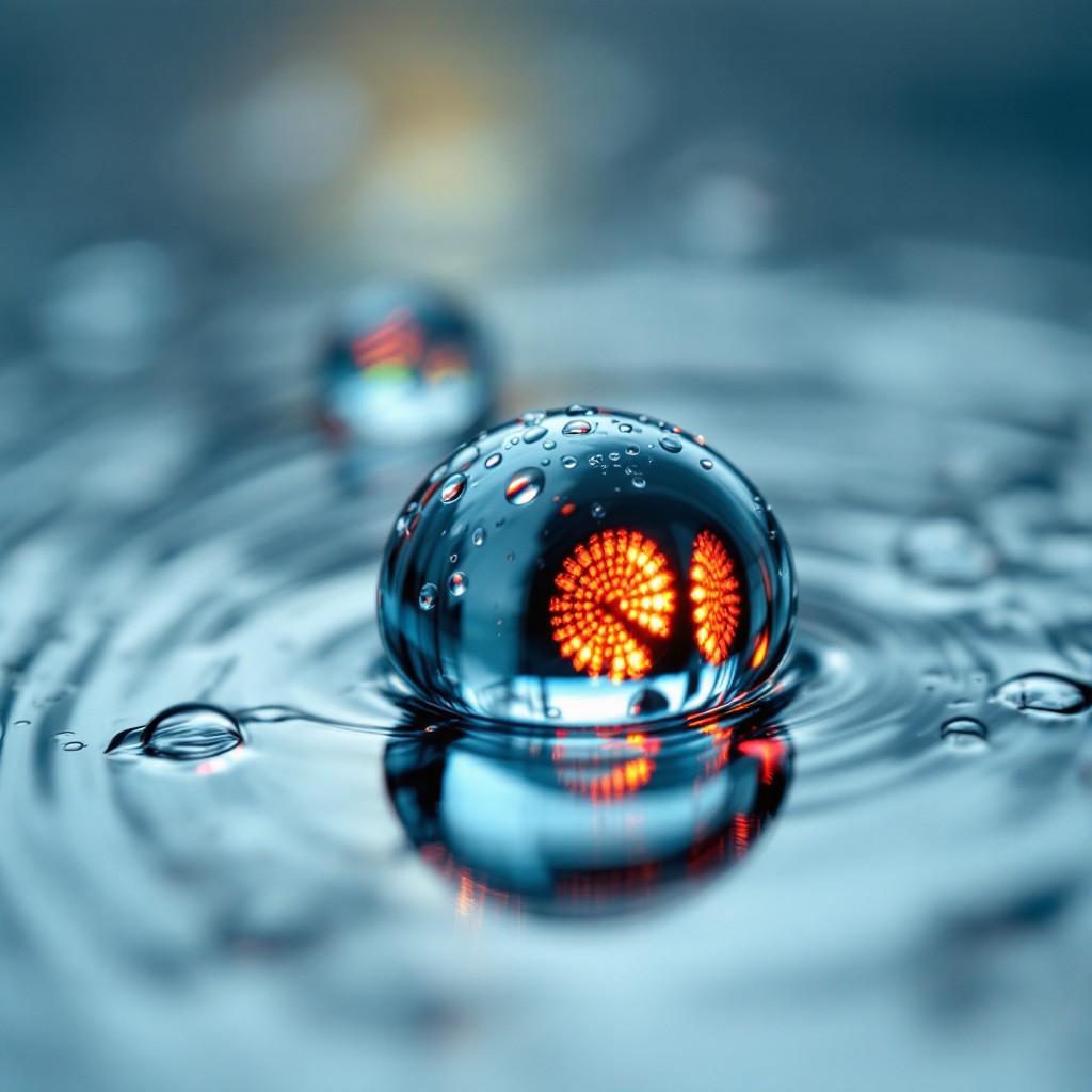 Free Droplet Reflects Light Image - Droplet, Water, Macro | Download at ...