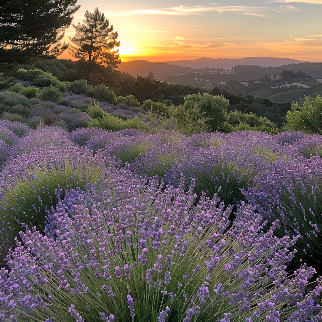 Free Lavender Field Sunset Image - Sunset, Lavender, Field | Download ...