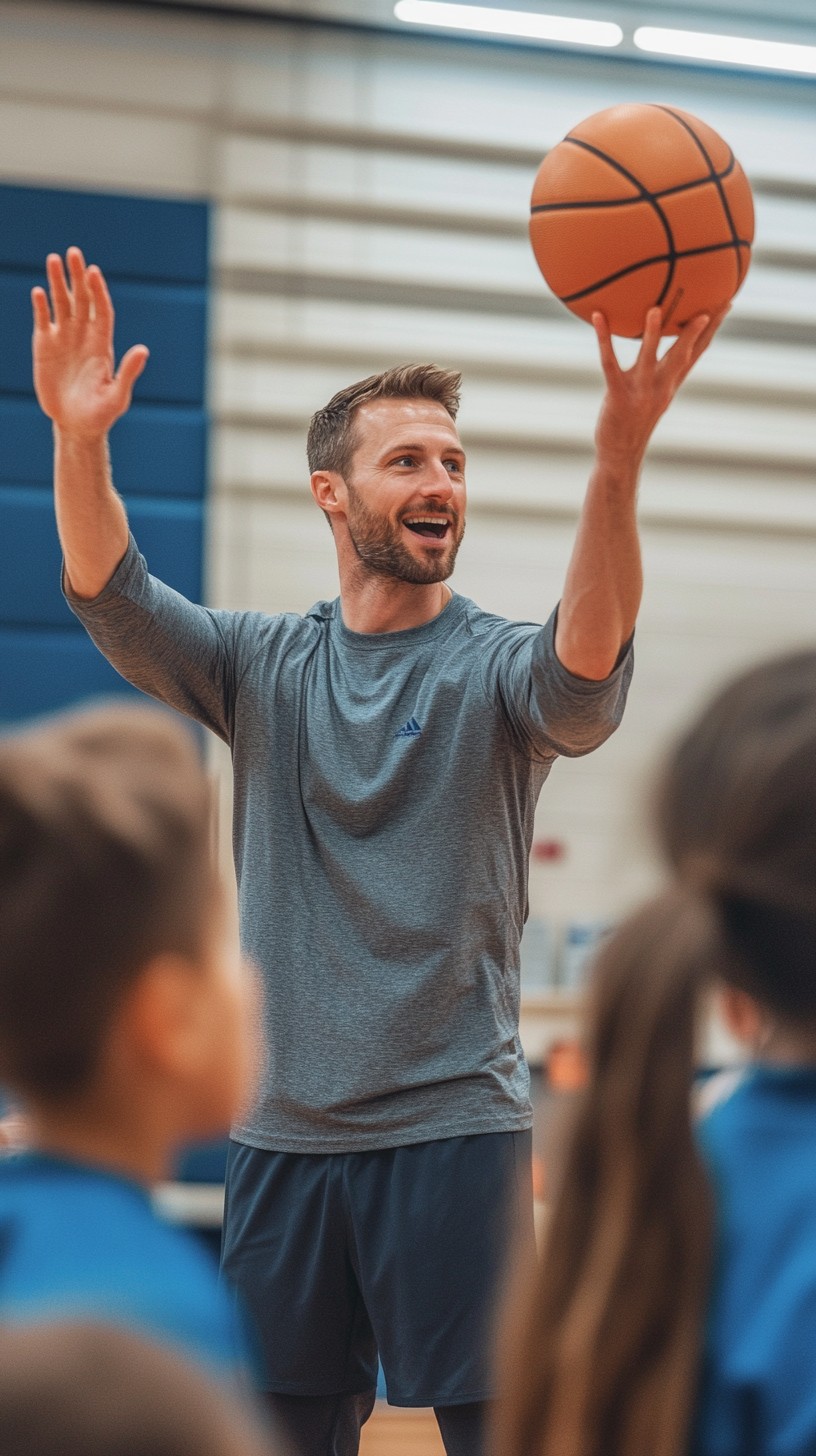 Free Coach teaching basketball Image - Basketball, Coach, Teaching ...