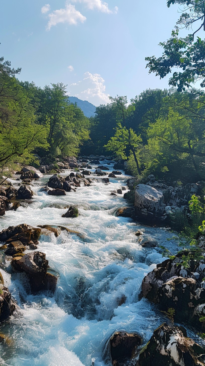 Free Rushing Mountain River Image - River, Mountains, Trees | Download ...