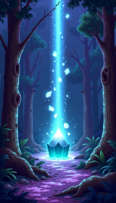 Free Mystical Crystal Pathway Image - Crystal, Forest, Magical ...