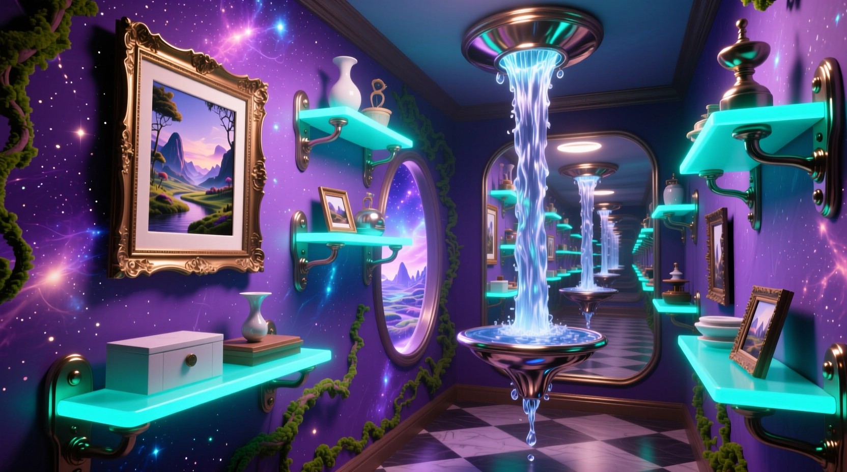 Free Cosmic Floating Shelves Image - Magical, Surreal, Fantasy ...