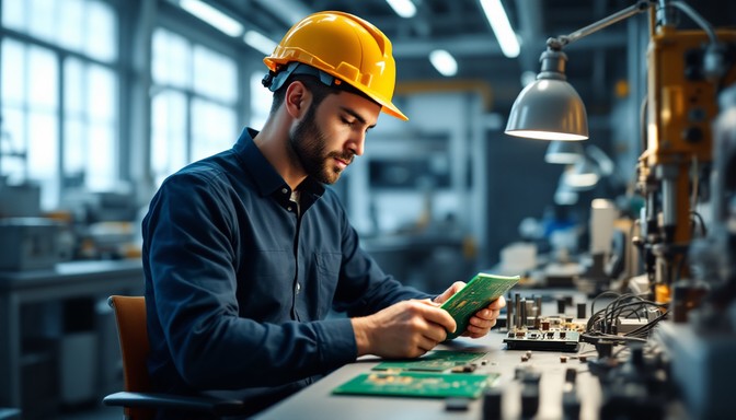 Free Engineer Inspects Electronics Image - Engineer, Electronics ...