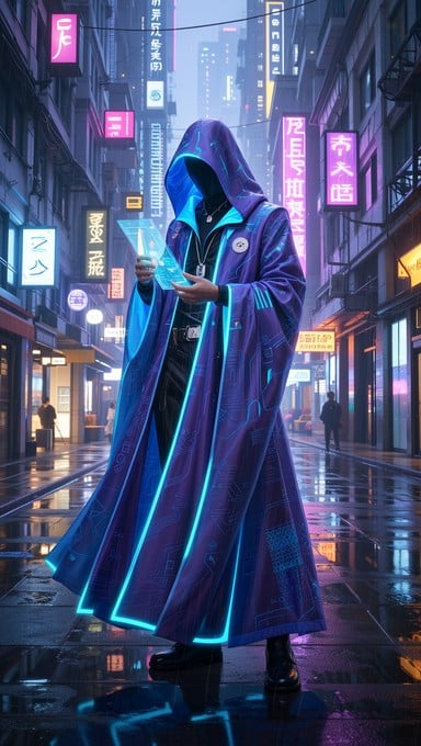 Free Neon Cyber Rapper Image | Download at StockCake