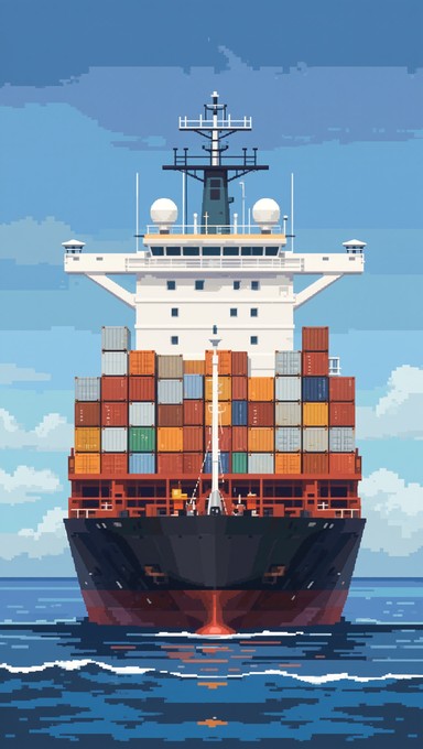 Pixel Shipping Container Texture Free Pixel Cargo Ship Image - Ship, Cargo, Container | Download at ...