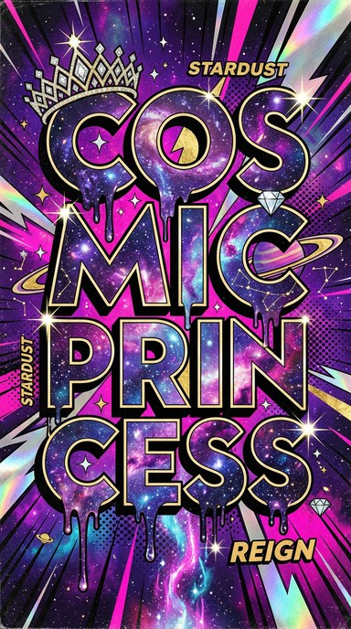 Free Cosmic Princess Typography Image - Typography, Cosmic, Princess ...