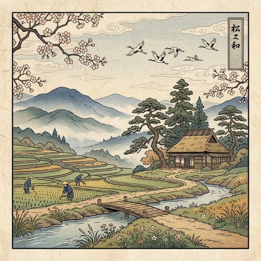 Free Japanese Rural Serenity Image - Ukiyo-e, Japanese, Woodblock ...